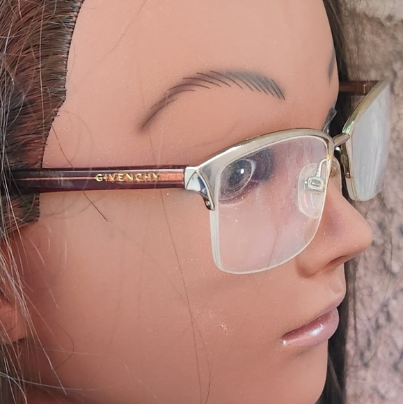 Givenchy Half Rim Frames Eyeglasses  VGV A25 54 017 COL‎ - Picture 1 of 11